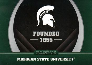 2016 Panini Michigan State Spartans #3 Founded 1855 Front