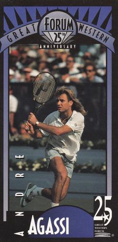 1993 Great Western Forum 25th Anniversary #5 Andre Agassi Front