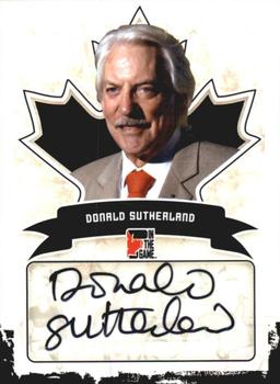 2011 In The Game Canadiana - Autographs Black #A-DS2 Donald Sutherland Front