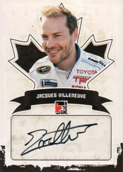 2011 In The Game Canadiana - Autographs Black #A-JV1 Jacques Villeneuve Front