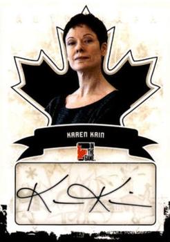 2011 In The Game Canadiana - Autographs Black #A-KK1 Karen Kain Front