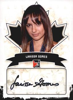 2011 In The Game Canadiana - Autographs Black #A-LG2 Larissa Gomes Front