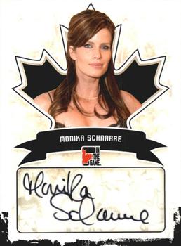 2011 In The Game Canadiana - Autographs Black #A-MS1 Monika Schnarre Front