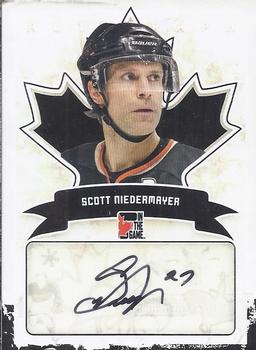 2011 In The Game Canadiana - Autographs Black #A-SN2 Scott Niedermayer Front