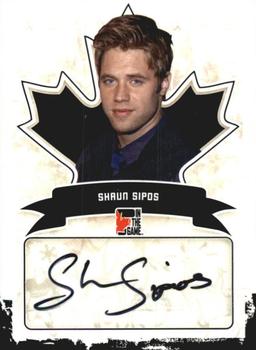 2011 In The Game Canadiana - Autographs Black #A-SS1 Shaun Sipos Front