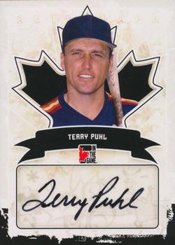 2011 In The Game Canadiana - Autographs Black #A-TP2 Terry Puhl Front