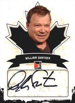 2011 In The Game Canadiana - Autographs Black #A-WS1 William Shatner Front