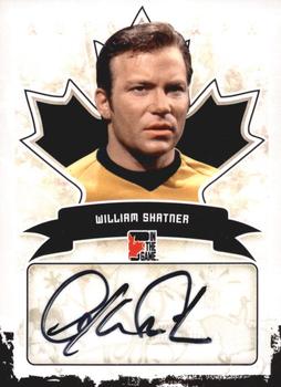 2011 In The Game Canadiana - Autographs Black #A-WS2 William Shatner Front