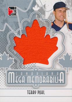 2011 In The Game Canadiana - Mega Memorabilia Silver #MM-14 Terry Puhl Front