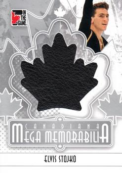 2011 In The Game Canadiana - Mega Memorabilia Silver #MM-18 Elvis Stojko Front