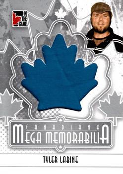 2011 In The Game Canadiana - Mega Memorabilia Silver #MM-26 Tyler Labine Front