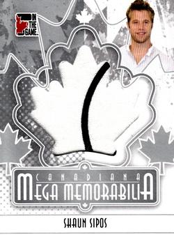 2011 In The Game Canadiana - Mega Memorabilia Silver #MM-35 Shaun Sipos Front