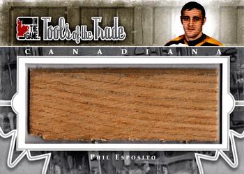 2011 In The Game Canadiana - Tools of the Trade Silver #TOT3 Phil Esposito Front