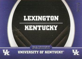 2016 Panini Kentucky Wildcats - Kentucky Black #2 Lexington, Kentucky Front