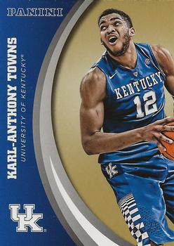 2016 Panini Kentucky Wildcats - Kentucky Gold #31 Karl-Anthony Towns Front