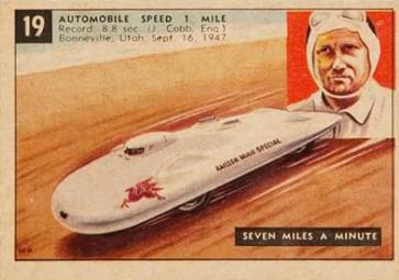 1954 Parkhurst Race Against Time (V339-12) #19 Seven Miles a Minute Front