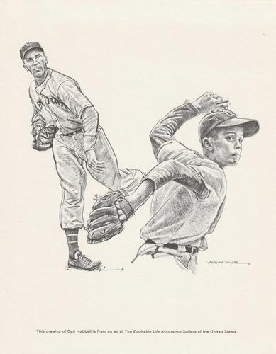 1967-73 Equitable Life Assurance Sports Hall of Fame #NNO Carl Hubbell Front