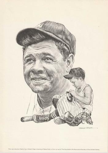 1967-73 Equitable Life Assurance Sports Hall of Fame #NNO Babe Ruth Front