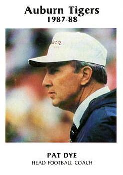 1987-88 Auburn Tigers Police #NNO Pat Dye Front