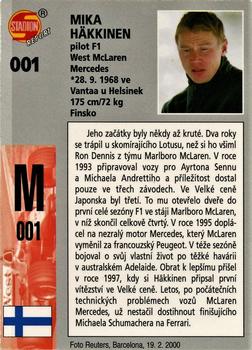 2000 Stadion World Stars #001 Mika Häkkinen Back