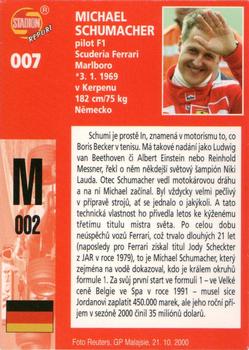 2000 Stadion World Stars #007 Michael Schumacher Back