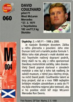 2000 Stadion World Stars #060 David Coulthard Back