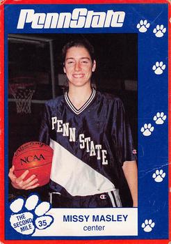 1993 The Second Mile Penn State Nittany Lions Winter Sports #NNO Missy Masley Front