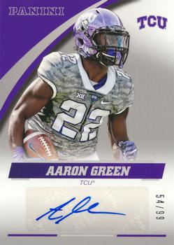 2016 Panini TCU Horned Frogs - Autographs Silver #AG-TCU Aaron Green Front