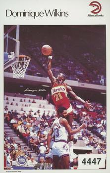 1986 Sports Illustrated Poster Stickers Test Issue #4447 Dominique Wilkins Front