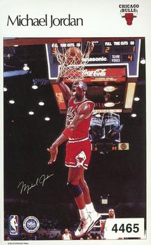 1986 Sports Illustrated Poster Stickers Test Issue #4465 Michael Jordan Front