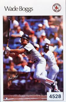 1986 Sports Illustrated Poster Stickers Test Issue #4528 Wade Boggs Front