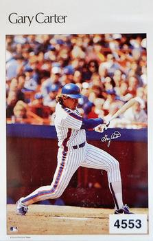 1986 Sports Illustrated Poster Stickers Test Issue #4553 Gary Carter Front