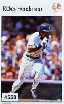 1986 Sports Illustrated Poster Stickers Test Issue #4558 Rickey Henderson Front