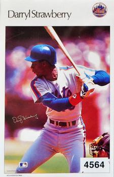 1986 Sports Illustrated Poster Stickers Test Issue #4564 Darryl Strawberry Front