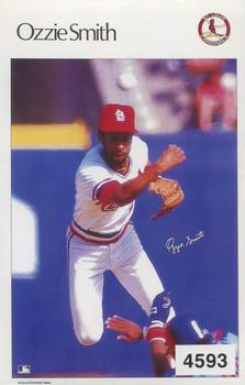 1986 Sports Illustrated Poster Stickers Test Issue #4593 Ozzie Smith Front