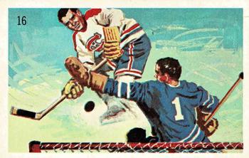 1962 Wheaties Great Moments in Canadian Sport #16 Bernie Geoffrion Equals Rocket's Record Front