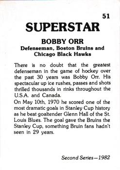 1982 TCMA Superstars #51 Bobby Orr Back