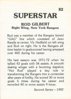 1982 TCMA Superstars #82 Rod Gilbert Back