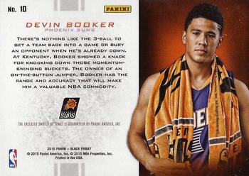 2015 Panini Black Friday - Tools of the Trade #10 Devin Booker Back