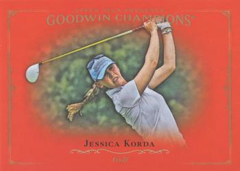 2016 Upper Deck Goodwin Champions - Royal Red #83 Jessica Korda Front