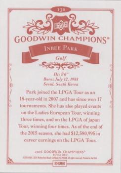 2016 Upper Deck Goodwin Champions - Royal Red #130 Inbee Park Back