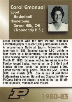 2000 AMA Purdue Boilermakers Legends Women #NNO Carol Emanuel Back