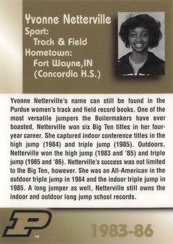 2000 AMA Purdue Boilermakers Legends Women #NNO Yvonne Netterville Back