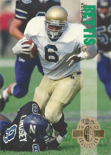 1993 Classic Four Sport Oversize #100 Jerome Bettis Front