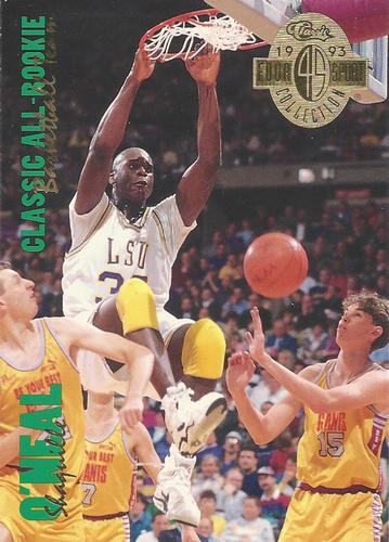 1993 Classic Four Sport Oversize #315 Shaquille O'Neal Front