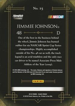 2016 Panini Black Friday - Panini Collection Wedges #15 Jimmie Johnson Back