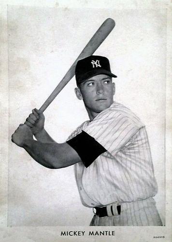 1951 Wheaties Premium Photos #NNO Mickey Mantle Front