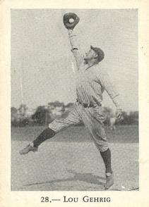 1930 Rogers Peet #28 Lou Gehrig Front