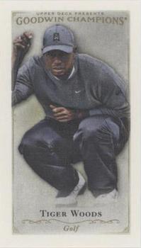 2016 Upper Deck Goodwin Champions - Canvas Blank Back Minis #NNO Tiger Woods Front