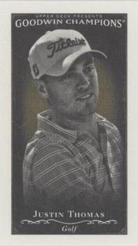 2016 Upper Deck Goodwin Champions - Canvas Blank Back Minis #NNO Justin Thomas Front